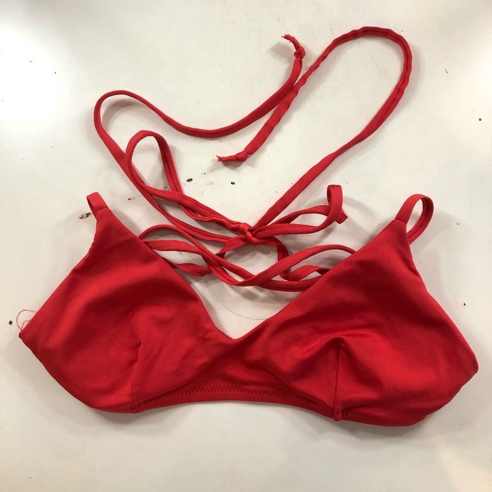 Red bikini top